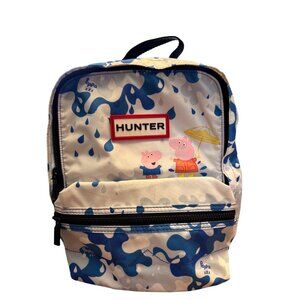Hunter X Peppa Pig Kids Backpack Blue Camo Rain Print Lightweight  Bag
